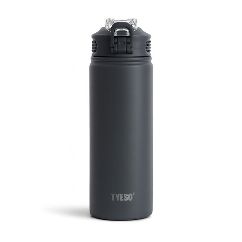 Detail shot of the HydraFlow Steel Bottle highlighting its finish and build quality - travel accessories Australia