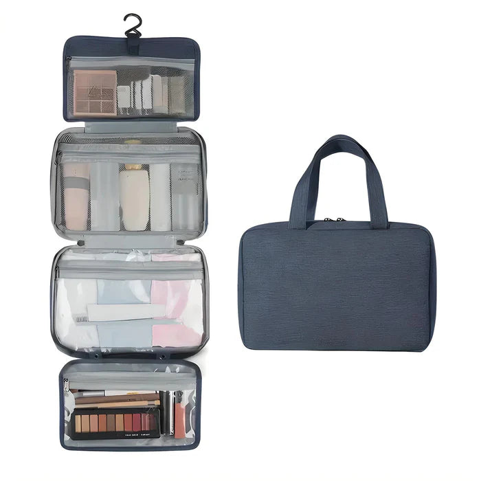 Trip Topp large travel toiletry bag colour options grey pink navy black