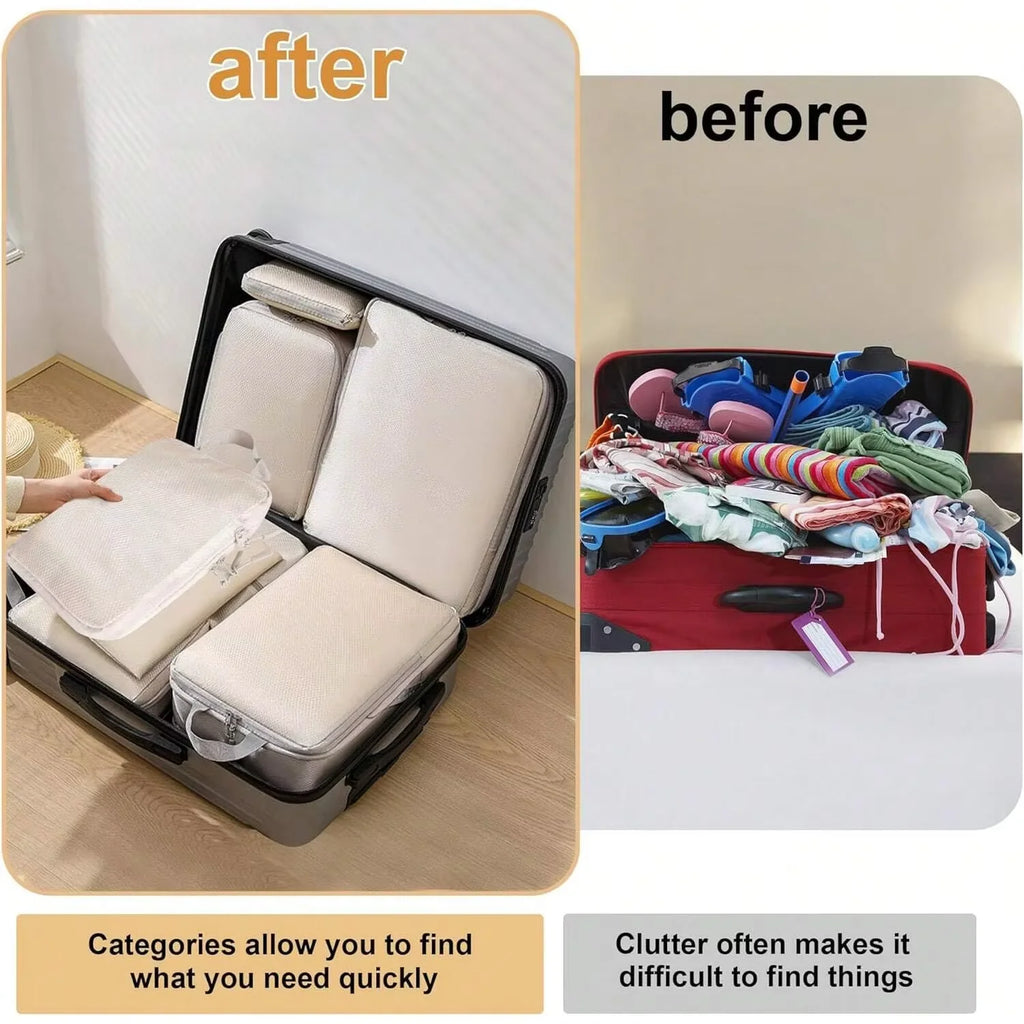 LitePack waterproof packing cubes in use luggage suitcase organised Australia