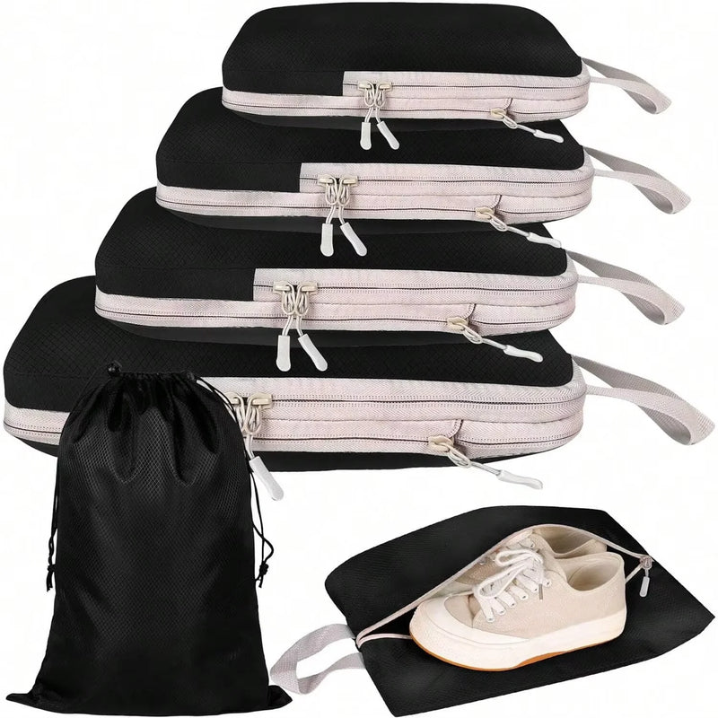 LitePack waterproof packing cubes close-up YKK zipper water-resistant detail