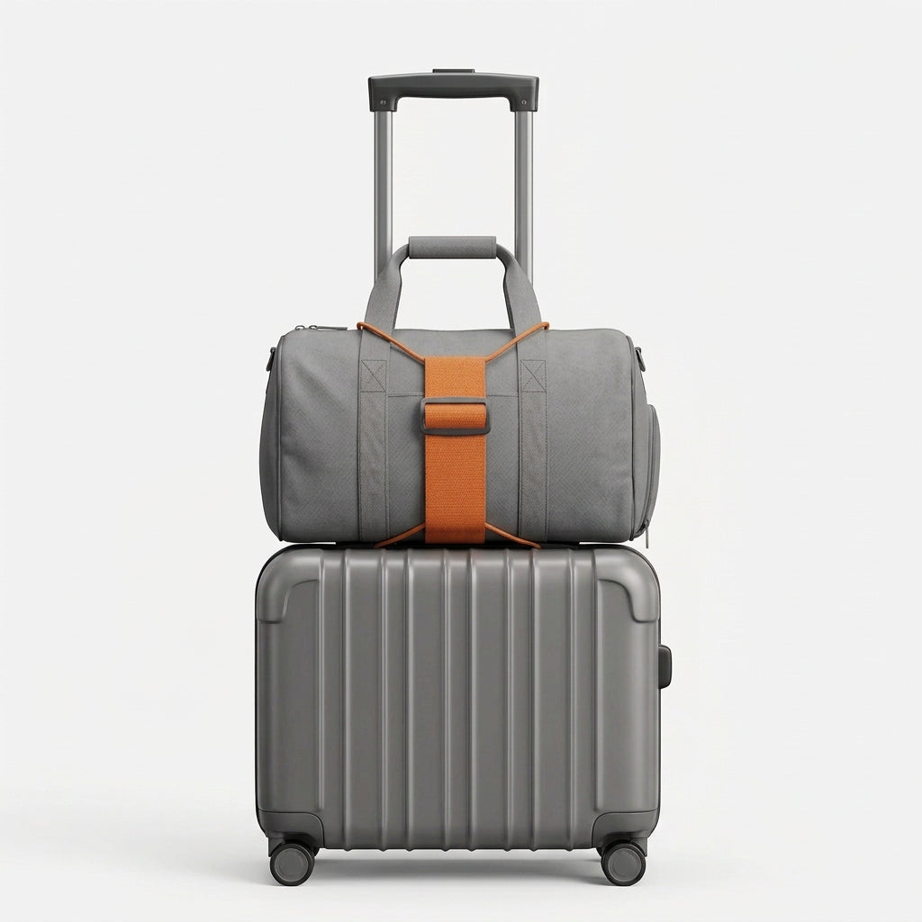 Front view of the BagLink Travel Luggage Connector Strap - travel bag, perfect for Australian travellers