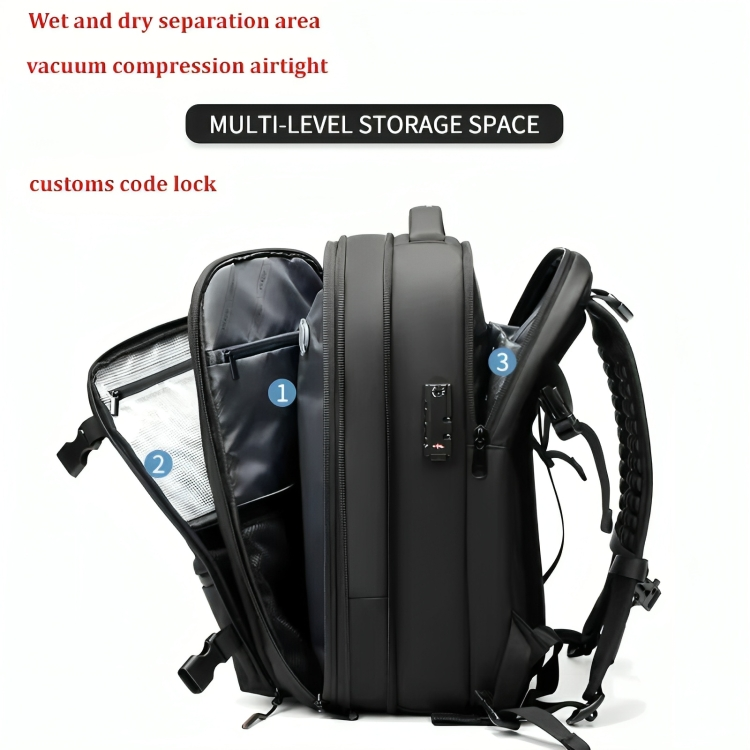 Product image page of Travel Vacuum Backpack Expanded