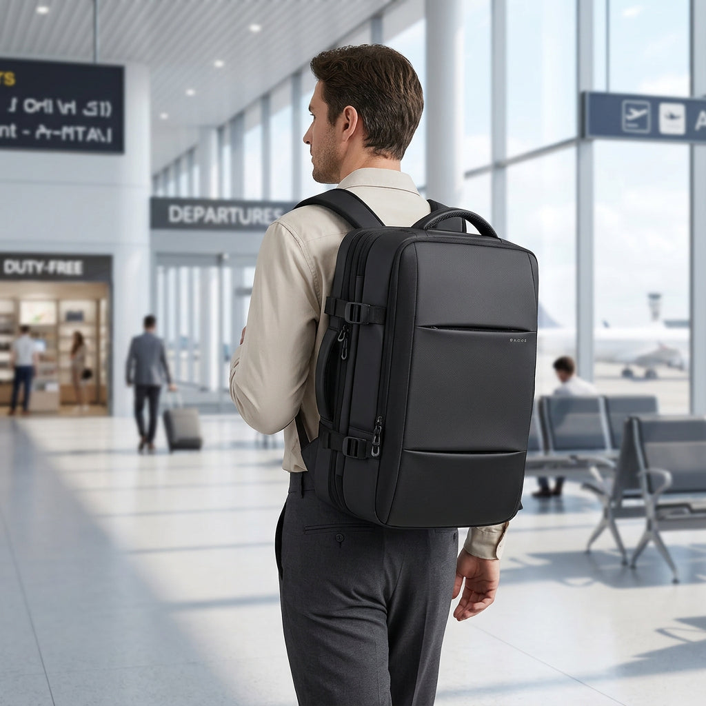 backpack view with model