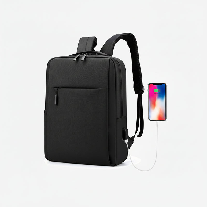 Detail shot of the Backpack Multi-functional zippers and stitching for durability - travel gear