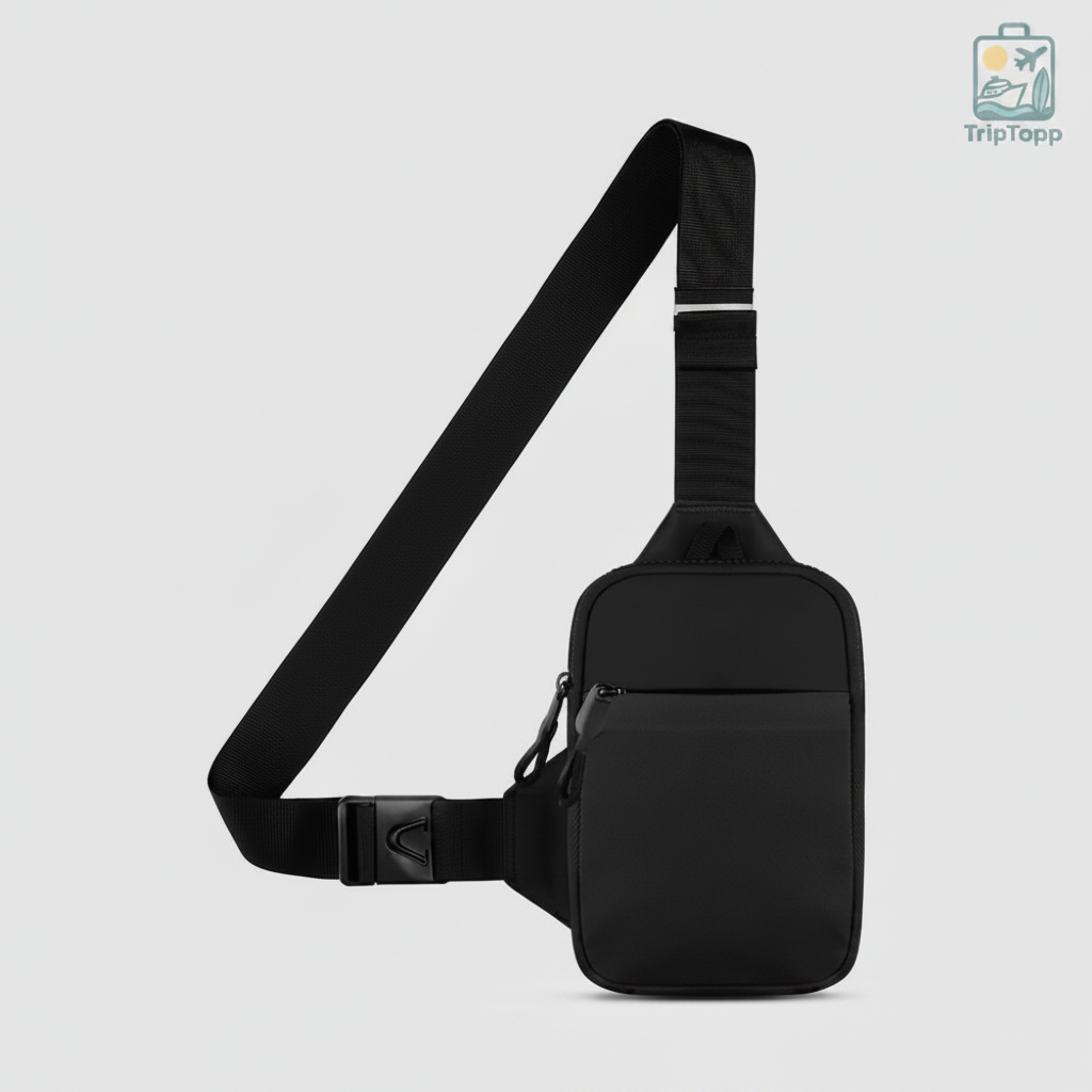 Mini Sling Cross Bag MoveLite small travel sling bag for essentials and security - travel security accessories