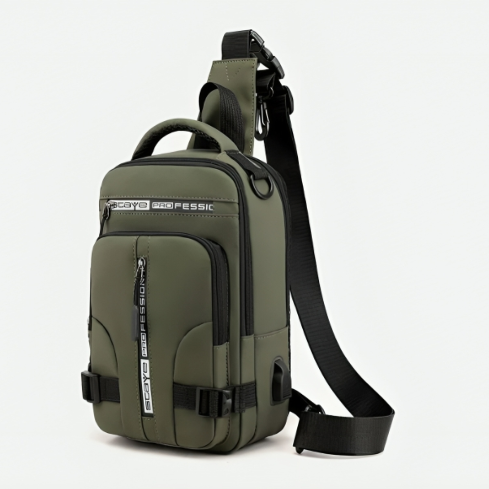 Anti-theft Chest Shoulder Backpack USB Port Bag