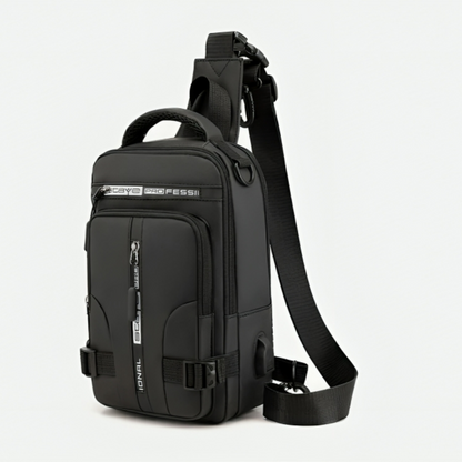 Anti-theft Chest Shoulder Backpack USB Port Bag