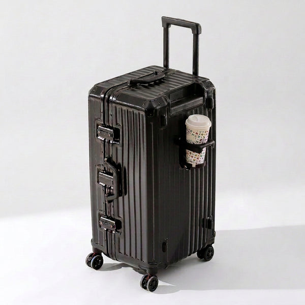 24 Inch Suitcase with USB & Cup Holder | SkyGuard™