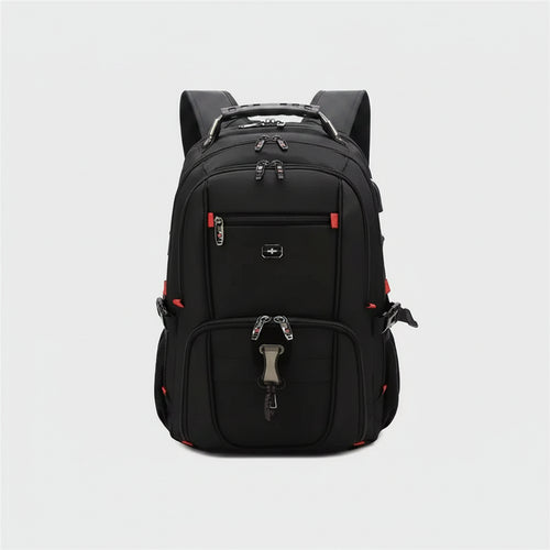 SmartCarry Pro SWISS 17 Back Black backpack with red accents - travel luggage