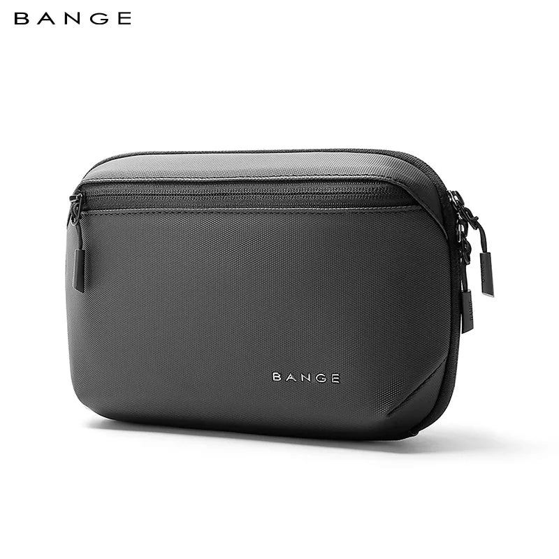 Cable tech pouch open interior compartments cables chargers organised detail