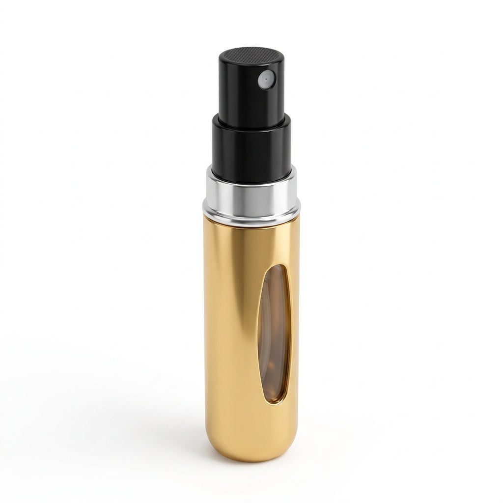 Mini perfume atomizer refilling from full size bottle TSA compliant travel spray