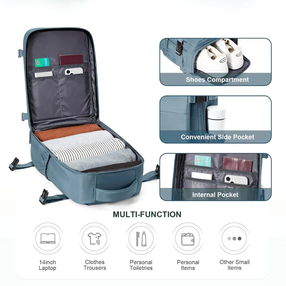Close-up of the Urban Trip BackPack showing key features and build quality - travel luggage