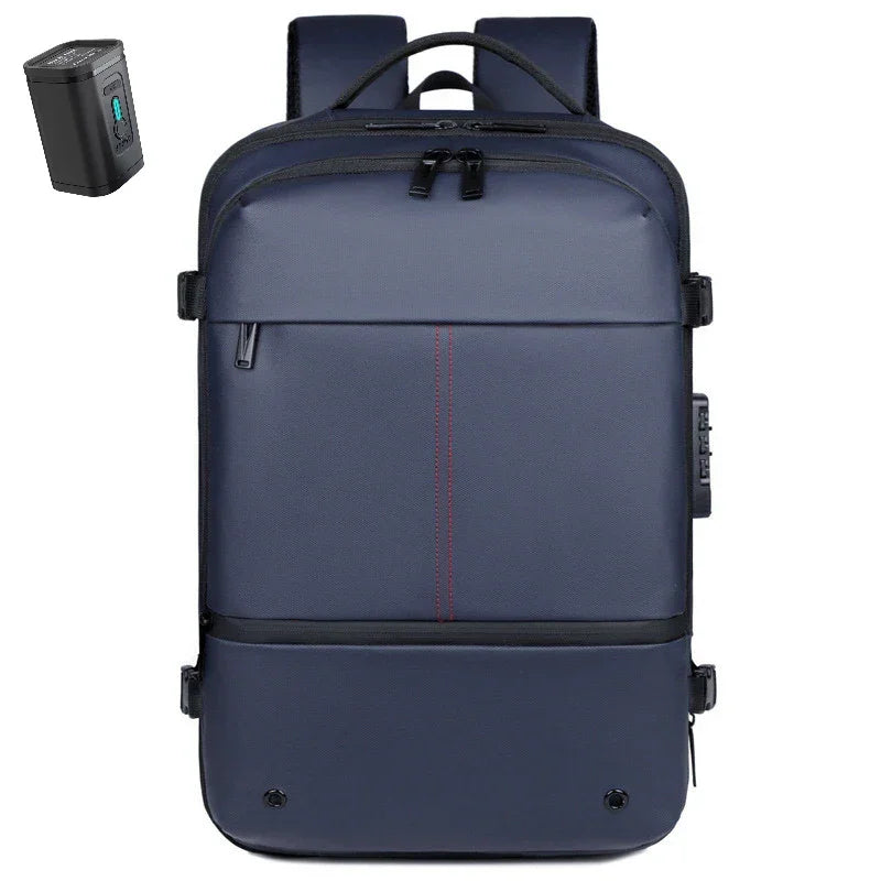 Travel Vacuum Backpack Expanded Space saving travel backpack compressing clothes for carry-on trips - travel luggage