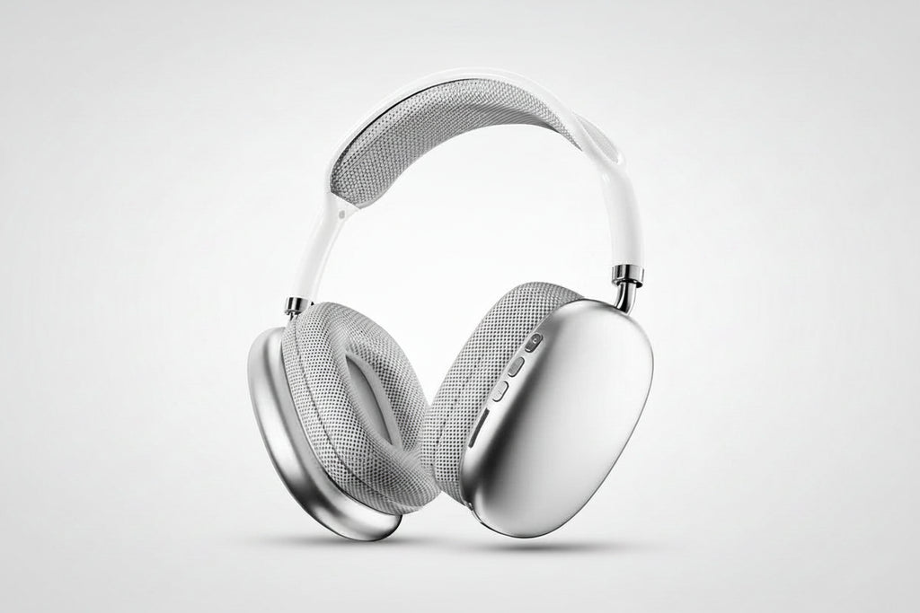 VibeCore P9 Wireless Headphones Silver headphones - travel accessories Australia