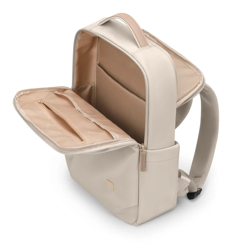 NovaWork laptop backpack open padded laptop sleeve and organised pockets detail